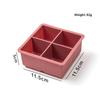 Food Grade Silicone Ice Tray 4/6 Grid Large Cubes Perfect for Summer Parties