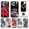C-Chainsaw Man R-Reze A-Arc    Phone Case For iPhone17,16,15,14,13,12,11 Plus,Pro Max Magnetic For Magsafe Wireless Charging