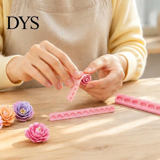 Polymer Clay Cutters 6Pcs Flower Petal Cutter, 6 Shapes 3D Making Craft Mold Tool, Handmade Plastic Crafting Tools for DIY Lovers