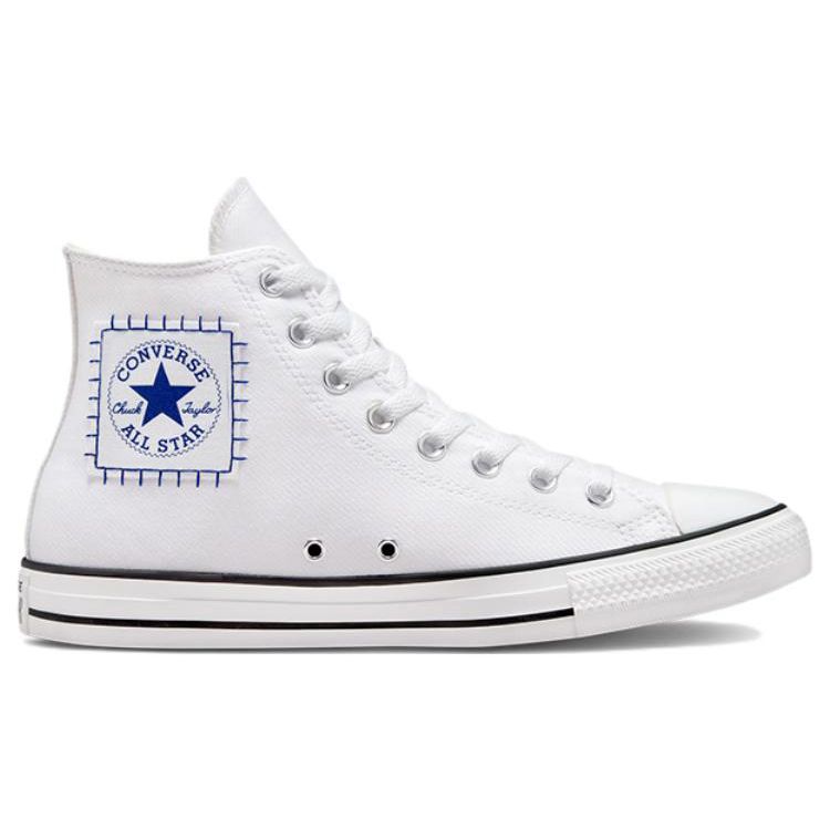 Converse Chuck Taylor All Star Trendy Lightweight High-Top Canvas Shoes Unisex Sneakers White Blue A00779C