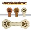 3PCS Vintage Style Magnetic Bookmark Magnet Buckle Page Divider Cat Face Bookmark  Library Use