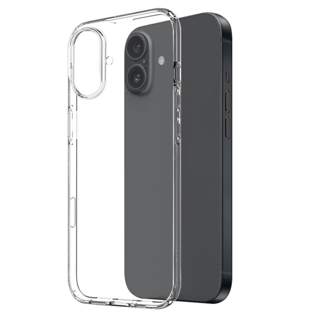 NORTHJO for iPhone 16 Plus Case TPU Phone Cover with Tempered Glass Screen Protector and Rear Lens Film