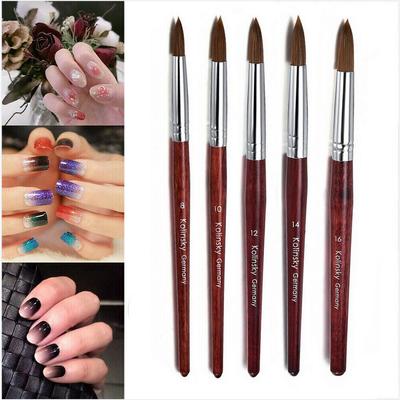 Pro Kolinsky acryl nail art penseel manicure poeder houten handvat manicure tool