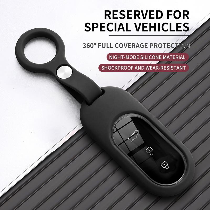 Silky Soft Silicone Key Case Holder For Seres Aito M7 Ultra M5 Fob M9 Keychain Accessories