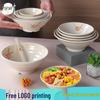 Durable Melamine Noodle Bowl - Imitation Porcelain for Soup, Ramen, Mala Tang & Luosifen
