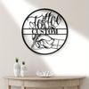 Individuelles Metallschild Tattoo Wanddeko Skulptur