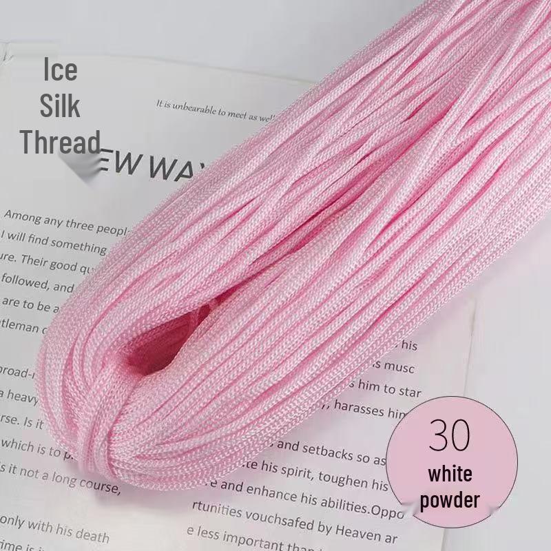 Lightweight Thick Ice Silk Yarn Hand-Knitted Hat & Large Bundle for Spring/Summer Crochet