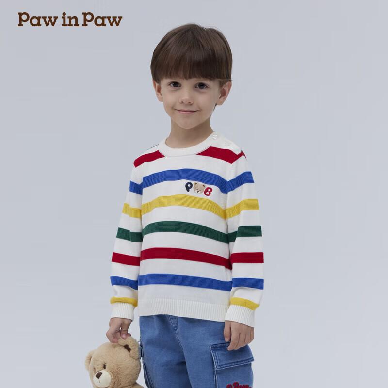 Радужный свитшот с круглым вырезом для мальчиков PawinPaw 110cm
