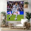 Dekoracja Ścienna Cristiano Ronaldo Gobelin Sztuka na Pamięć o Zwierzęciu Urodziny Wesele Tło Imprezowe Prezent Rodzinny