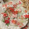 40pcs/set Vintage Gilding Green Leaf Flower Notebook Decorative Stickers Decorative Stickers For Scrapbooking Label Diary