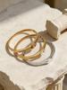 18K Gold-Plated Stainless Steel Zircon Clasp Bracelet - European & American Chic Women's Fashion