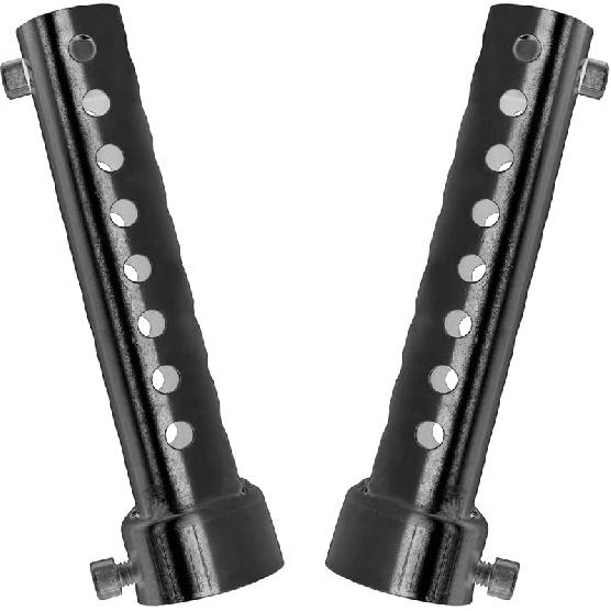 2 Pcs Motorcycle Exhaust Silencer Motorbike Muffler Insert Baffle Silencer Universal (black-48mm,2Pcs) black-35mm