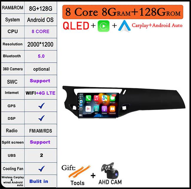 9 Inch For Citroen C3 DS3 2010 -2016 Car Radio Carplay Android Auto Screen Stereo 4G Wf BT DSP RDSNavigation GPS DSP