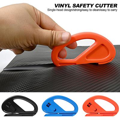 Vinyl Car Wrap Sticker Film Cutter Knife Wrapping Paper Backing Slitter Carbon Fiber Cutting Tool Car Sticker Vinyl Safety Cutter