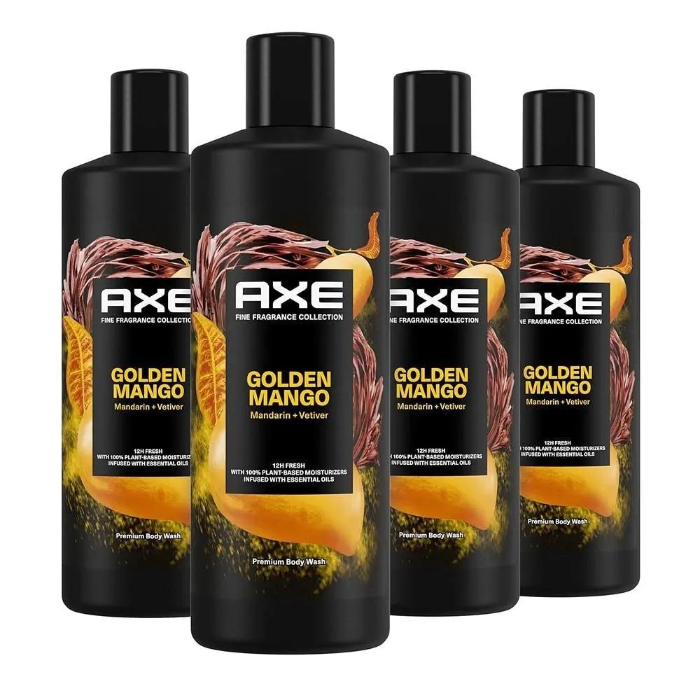 Гель для душа AXE 532 мл 4 шт. Золотое Манго Коллекция Тонких Ароматов AXE Гель для душа для мужчин Золотое Манго