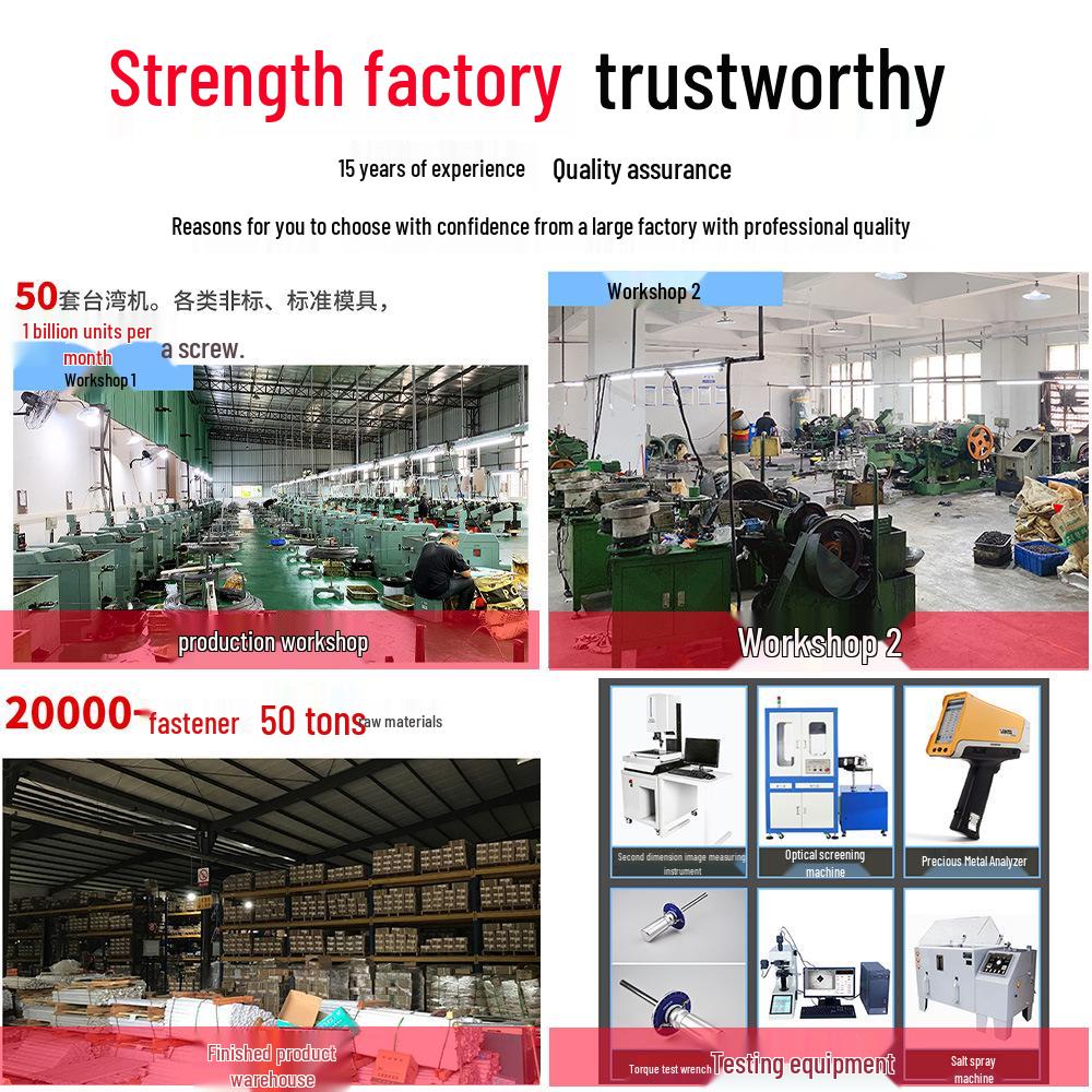 High-Strength Stainless Steel GB407 Durable Cross-Head & Flat-Head Self-Tapping Screws for Communication Equipment Assembly