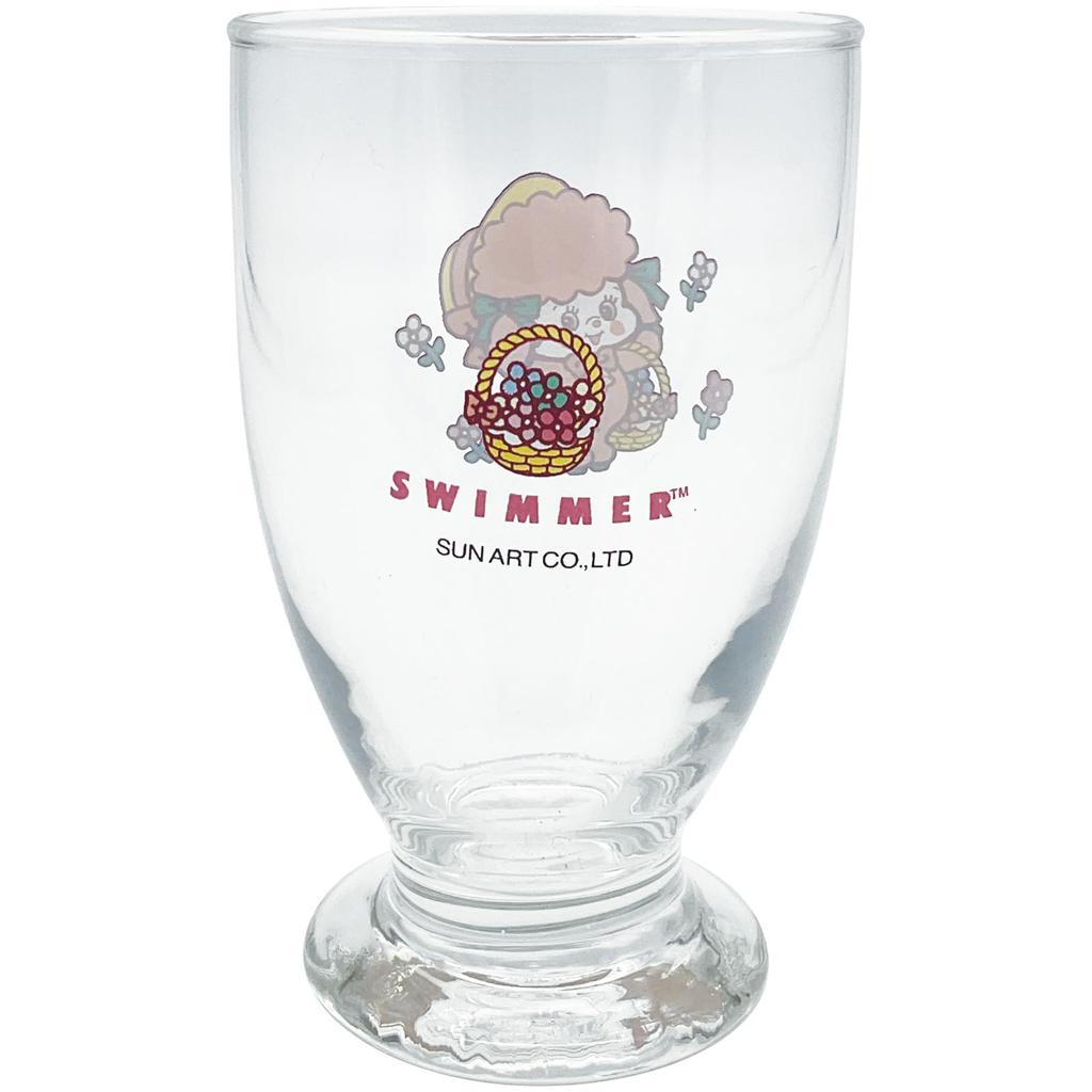 Sun Art Raffy Parfait Glass with Short 7 X 11cm Made In Perfect for Swimmer Birthday Gift and Product "SWIMMER" Round-Footed Stem, Approx. Diameter,