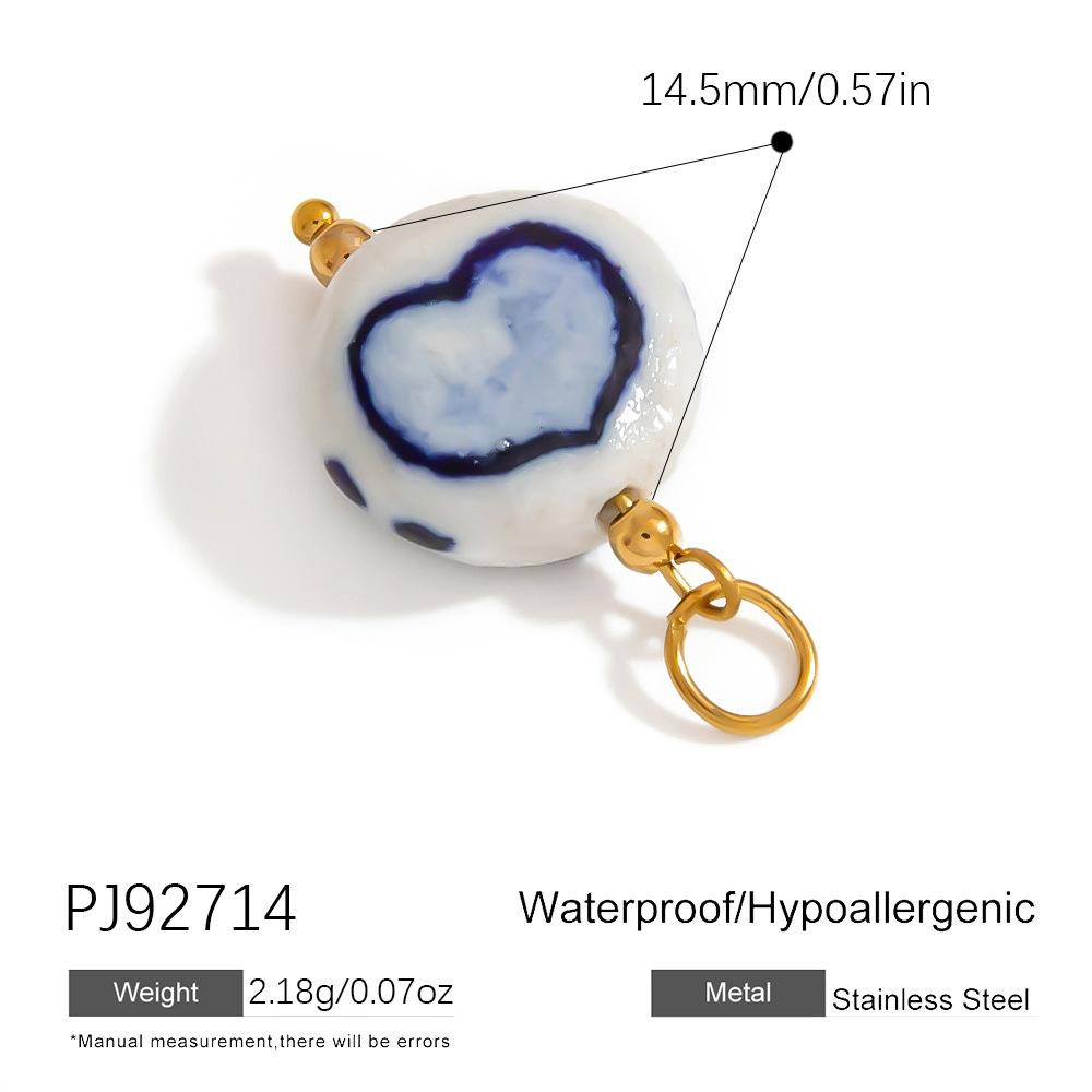 Stainless Steel DIY Jewelry Accessories Cartoon Enamel Pendant for Bracelets and Necklaces