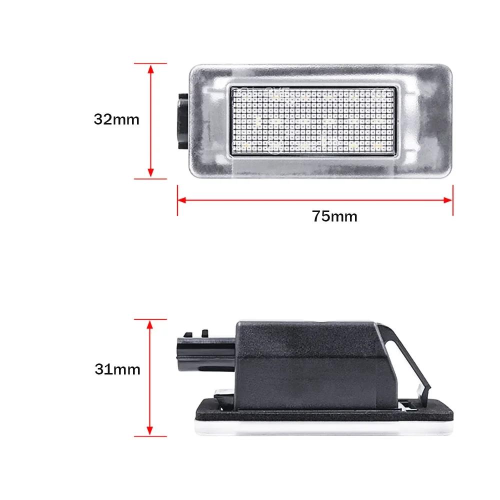LED License Plate Lights For Nissan Qashqai MK3 J12 Serena MK5 C27 2016-up For Dacia Duster 2 2018-up Suzuki Auto Lamps