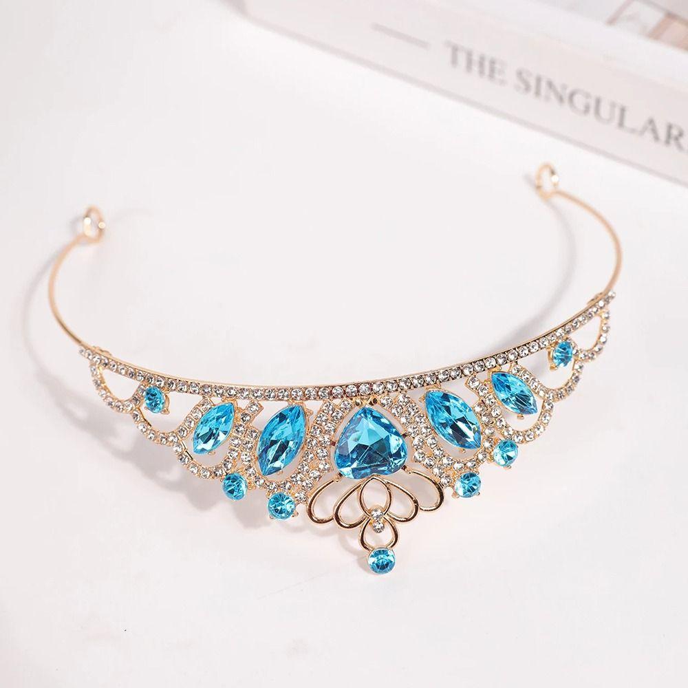 Heart-Shaped Crystal Headpiece Crown Bling Bling Children's Crown  Ballet Performance