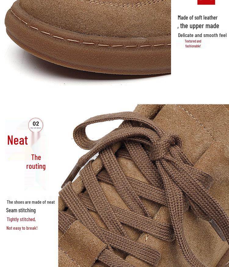 Spring 2025 Men's Round Toe Suede Casual Skate Shoes 8004-R