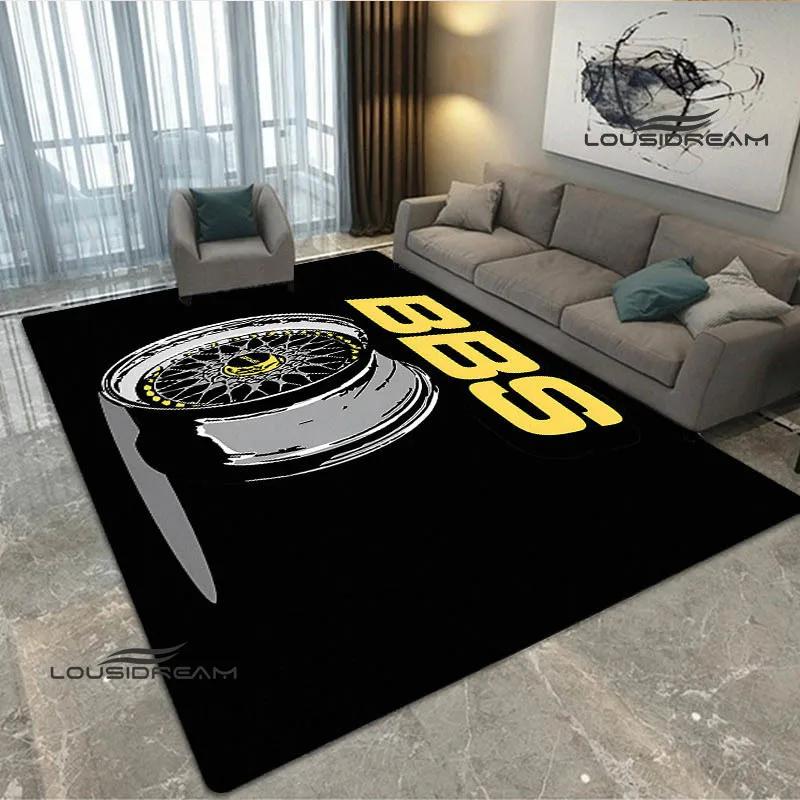 2026 BBS Racer Retro Printed Carpet Non-slip Carpet Bedroom Decoration Living Room Decoration Washroom Floor Mat Birthday Gift