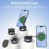 X68W Foldable Car Dashboard Magnetic Phone Mount 15W Wireless Charging Vacuum Suction Cup Stand