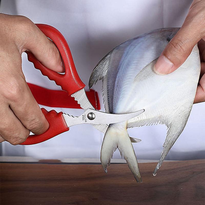 Stainless Steel Kitchen Shrimp Cutters Shrimp Line Stripping Tool Household Seafood Scissors Lobster Fish Prawn Peeler