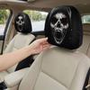 2Pcs Elastic Spooky Face Auto Headrest Sleeve Soft Comfortable Auto Headrest Wrap  Travel