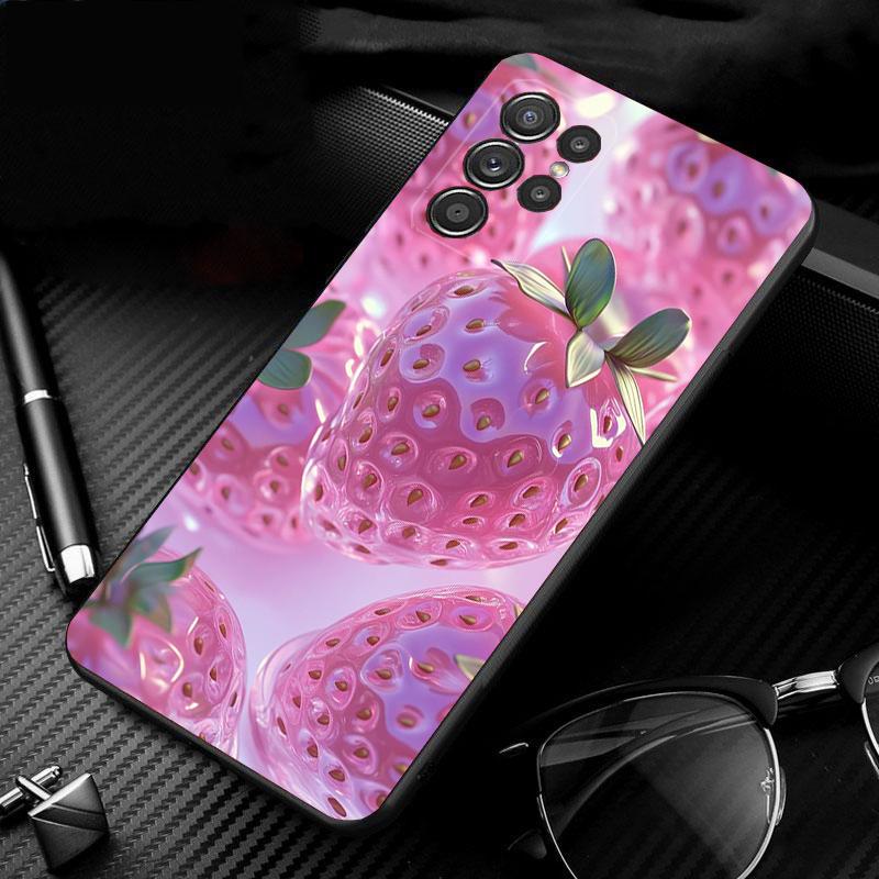 Phone Case For Samsung Galaxy S25 S24 S23 S22 S21 Ultra S24 S23 S22 S21 S25 Plus S24 S25 FE Lemon Strawberry Watermelon