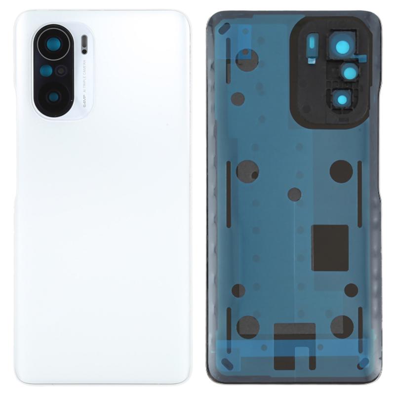 

For Xiaomi Redmi K40 Pro M2012K11C OEM Battery Housing Back Cover with Camera Ring Lens Cover Replacement White