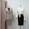 Style Latte Women H Line stretcH Midi Skirt Basic Winter Suit Skirt