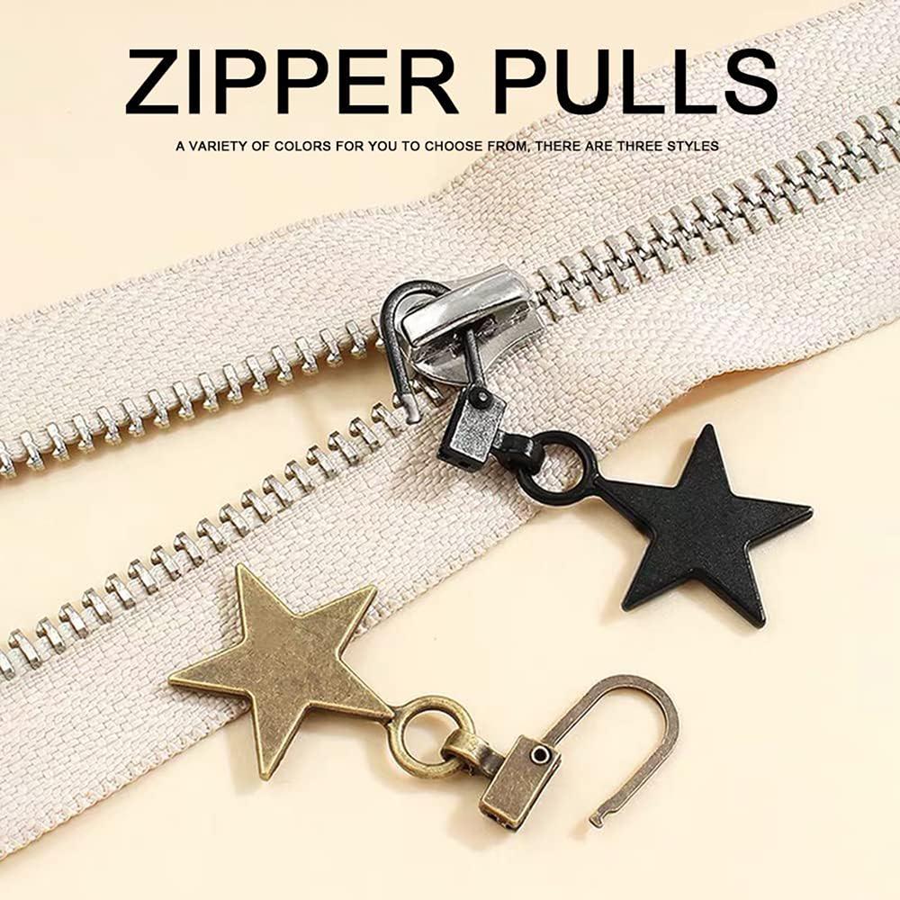 5pcs Detachable Luggage Zipper Pulls Zipper Tab Replacement for Small Holes Zipper Pull for Jacket Purses Backpacks Suitcase