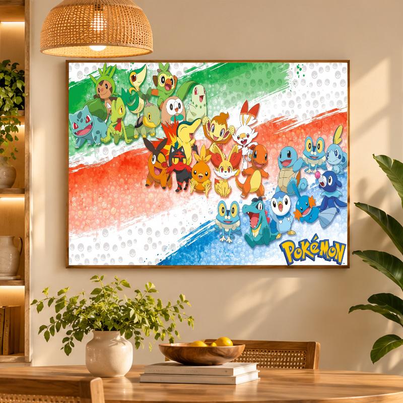 5D Diamond Painting Pokémon DIY Full Drill Diamond Art Kit Home Decoration