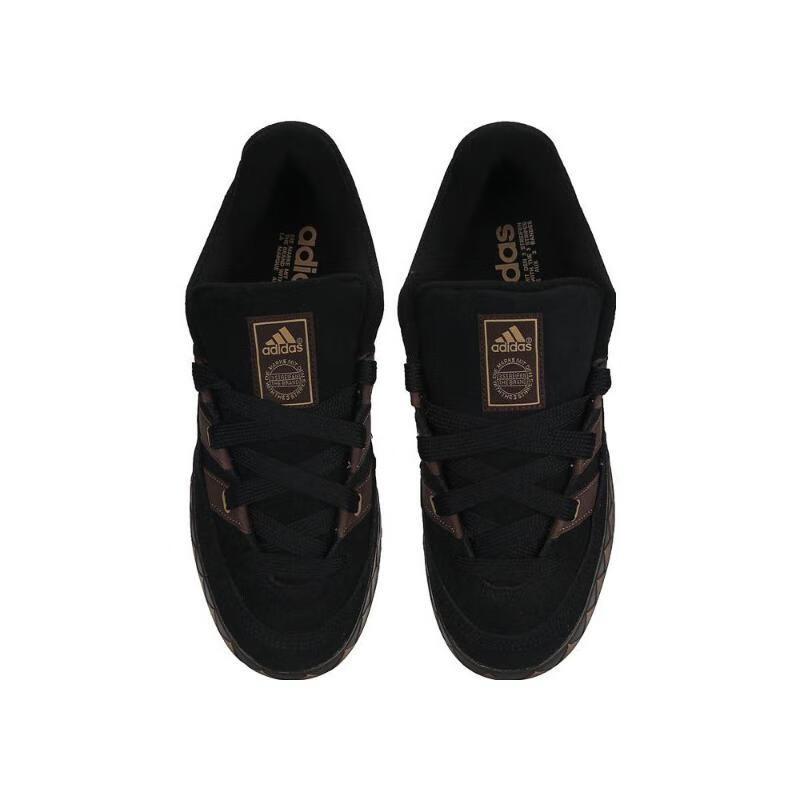 Adidas Adimatic Comfortable Versatile Non-Slip Wear-Resistant Low-Top Skate Shoes Unisex Skate Shoes Black Brown JR8034