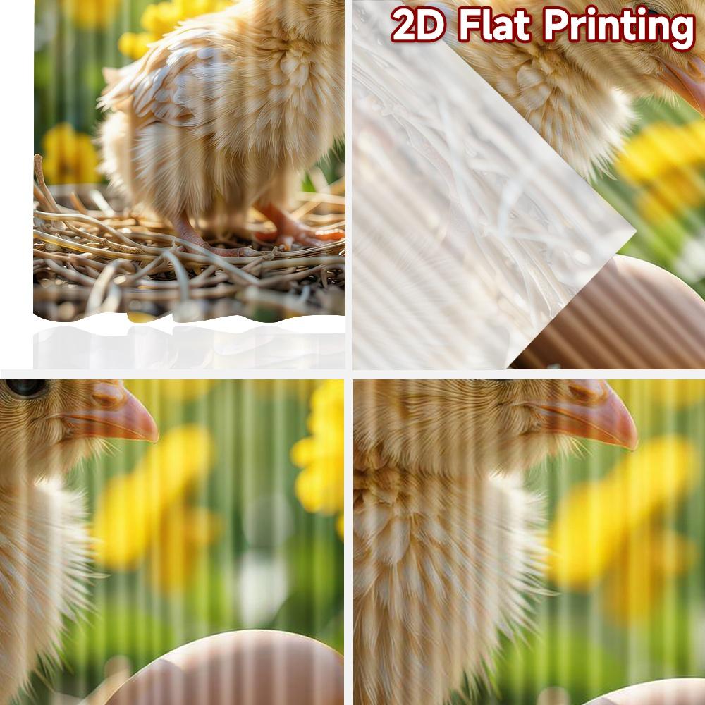 2D flat Photography Backdrop Tapestry Easter Chick and Egg 100% Polyester Festive Backdrops Perfect for Suitable for festive
