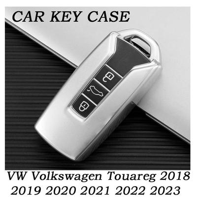 TPU 3 Knopen Autosleutel Hoes Voor VW Volkswagen Touareg 2018 2019 2020 2021 2022 2023 Afstandsbediening Sleutelbeschermer