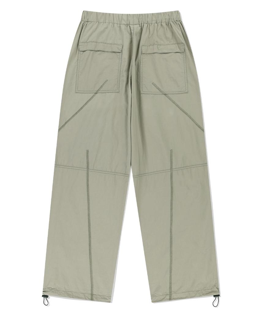 MAHAGRID Cover Stitch Parachute Pant Sage(Mg2Esmpa11A)