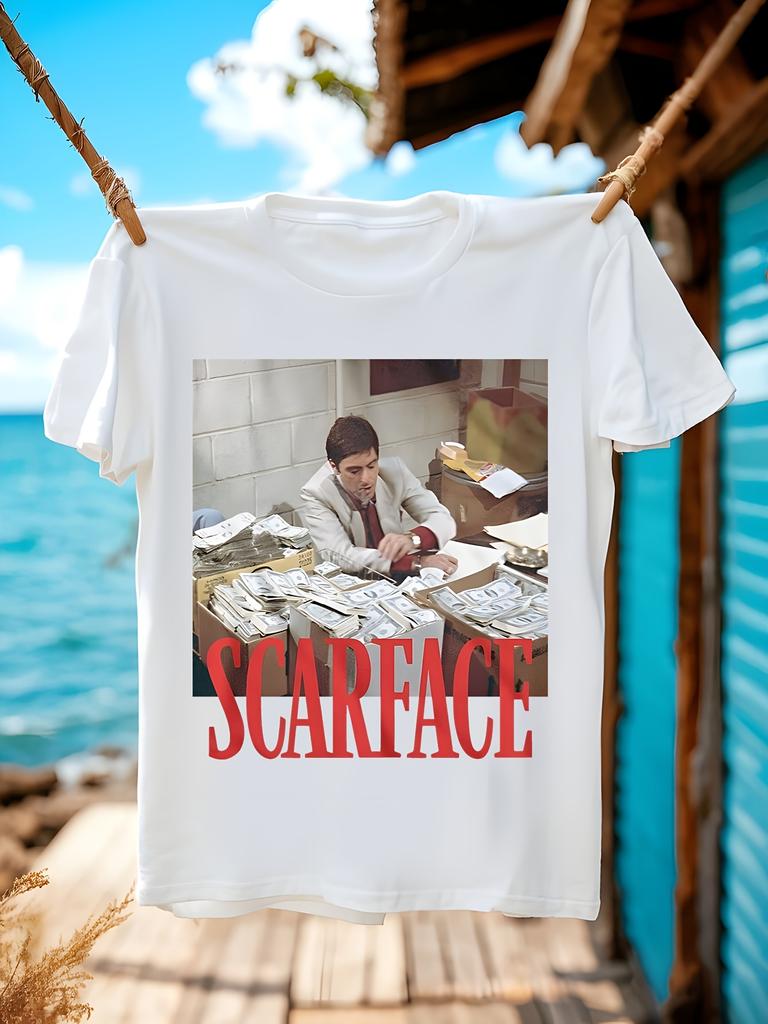 Scarface Movie Graphic Tshirt Tony Montana Iconic Quote A...