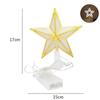 Glitter Shining Christmas Tree Topper Five-pointed Star Glowing Star Light  Home Decor