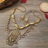 European and American Long Exaggerated Exotic Ethnic Style Alloy Coin Necklace Retro Clavicle Multi-Layer Necklace Sweater Chain Set