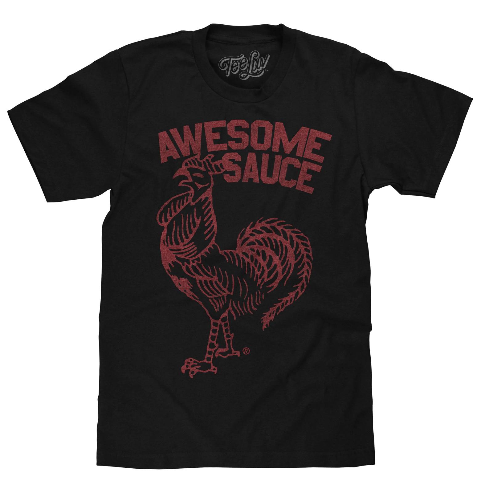 Sriracha Awesome Sauce Mens T Shirt Black M