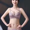 French Style Lingerie Women's Underwire Gathering Bra Adjustable Seamless Sexy Bra