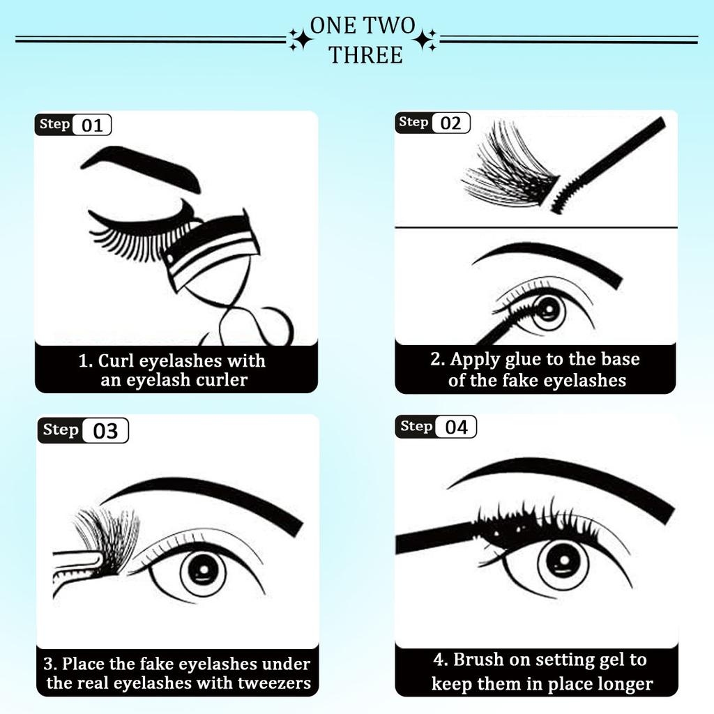 1pc 112 Lashes, 14 Rows, Large Capacity, Mix and Match Lengths Suitable for Different Makeup Looks