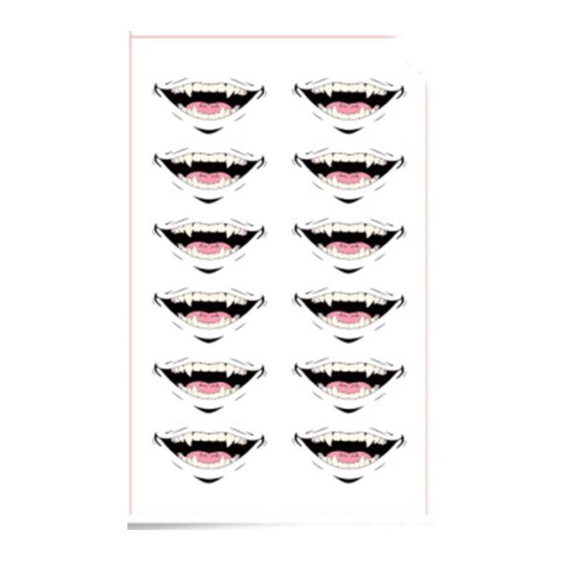 Brdwn Jujutsu Kaisen Unisex Yuji Itadori Toge Inumaki Cosplay Naklejki Tatuaże