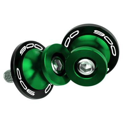 MotHeartCNC M8 Stand Hook for 900 2017-2024 Paddock Stand Hook Swing Arm Hook Spool Bobbin M8 900 Parts (Green)