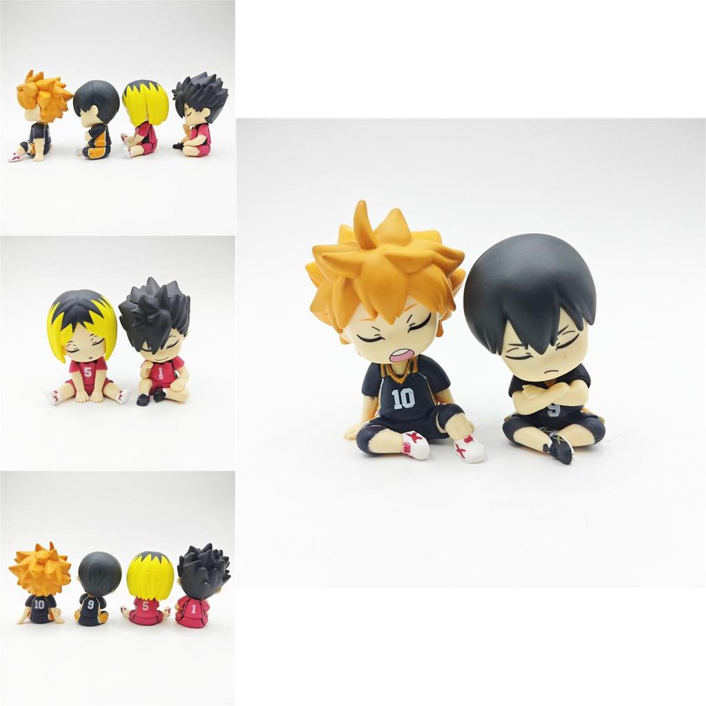 Limited Edition Haikyuu Shoulder To Shoulder Sleep Pvc Toy Model Collectible Figure Set