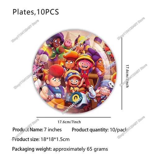 Anime Game Theme Party Supplies Flag Pull Banner Cake Topper Balloon Set Kid Girl Boy Happy Birthday Party Baby Shower Decor