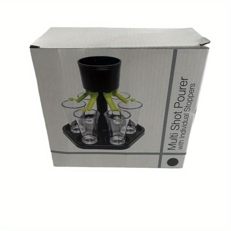 Hexagonal Liquor Dispenser Plastic Shot Glass Dispenser Alcohol Wine Dispenser for Parties