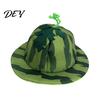 Joyful Holiday Event Hat Watermelon Party Hat, Wide Brim Sun Visor for Costume Parties, Creative Print Cap Lightweight Elastic Unisex Headwear Summer